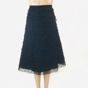 BCBGMaxazria Black Layered Skirt Size 10